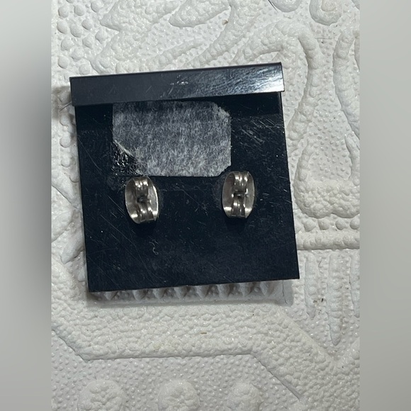 Vintage Red Cloisonne Butterfly Floral Stud Earrings - Picture 6 of 6